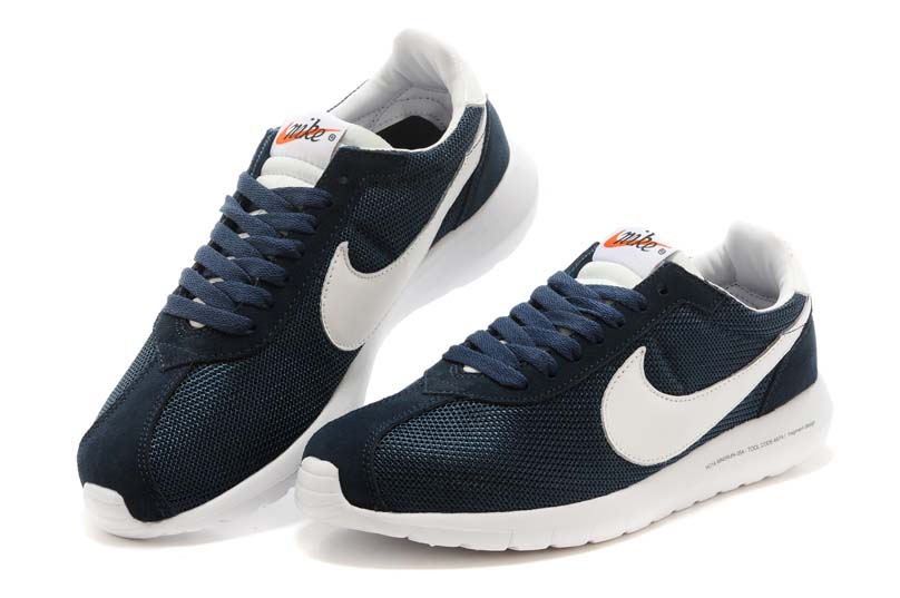 nike roshe run 2015 dark blue white (2)